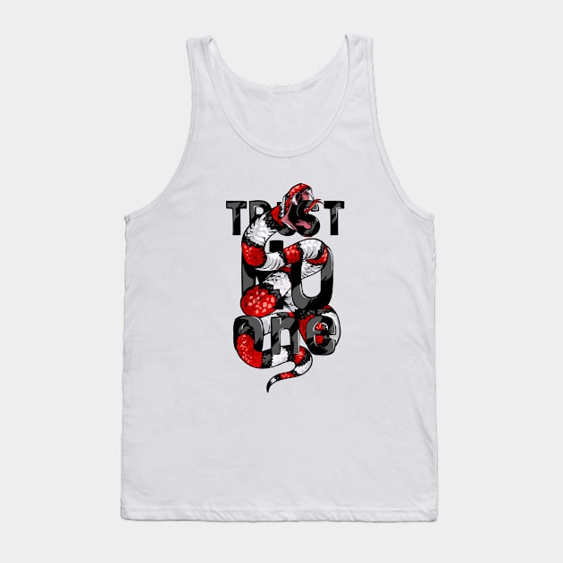 Trust No One Tank Top by Mako Design 